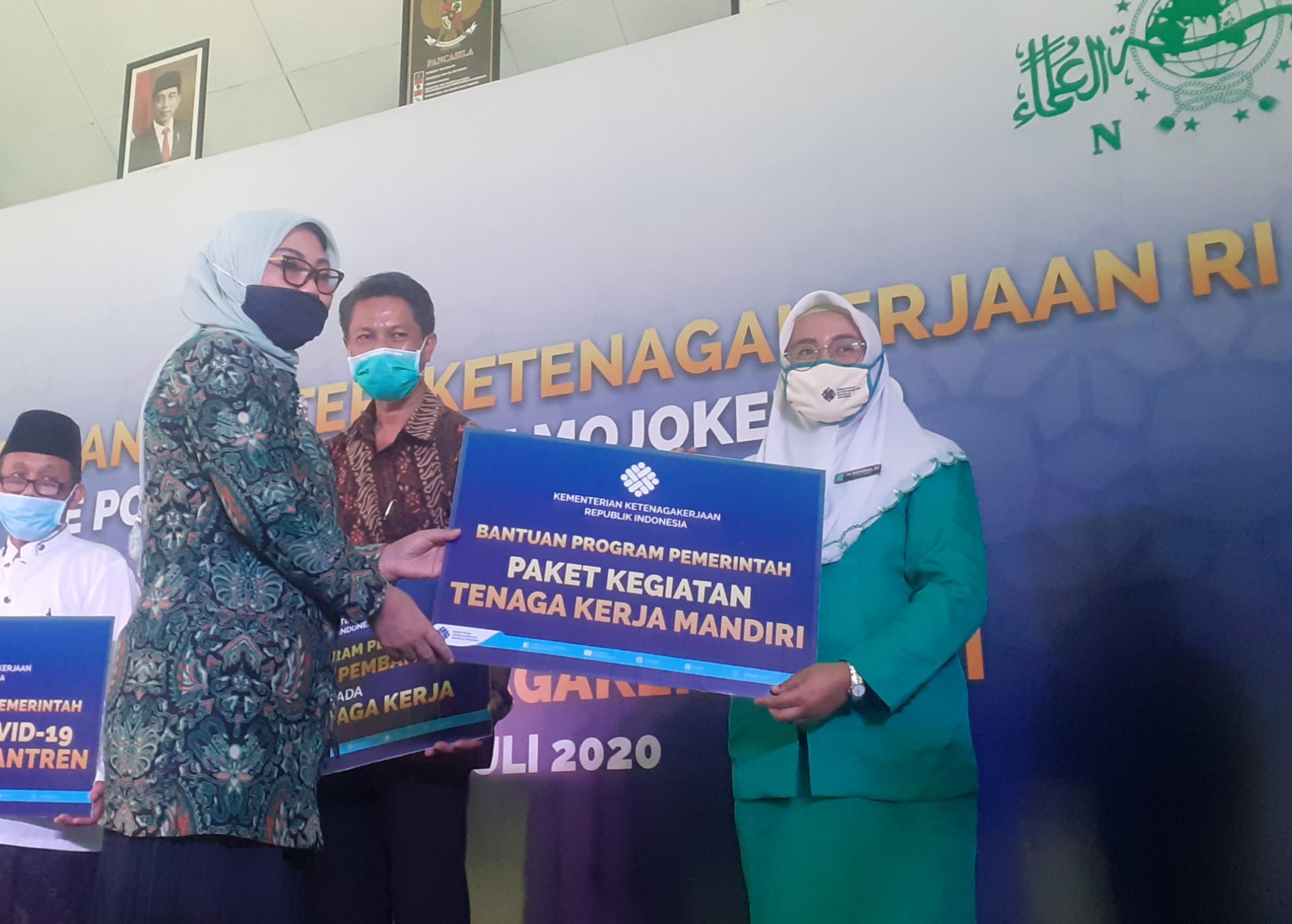 Menaker Ida Fauziyah lakukan Kunjungan Ke PCNU Kabupaten Mojokerto
