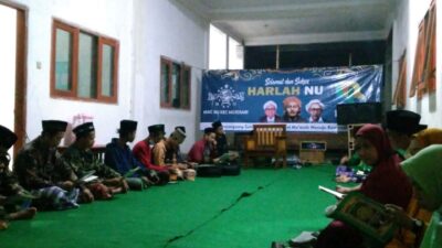 Peringati Harlah NU, MWCNU Mojosari Gelar Syukuran Tumpengan