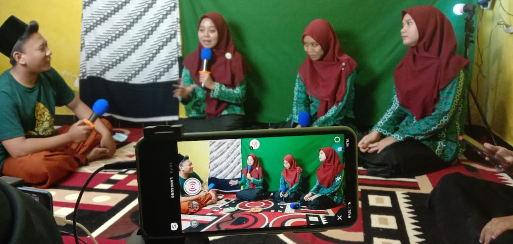Pengurus Anak Cabang IPNU IPPNU Kecamatan Mojosari Gelar Podcast Pelajar Perdana