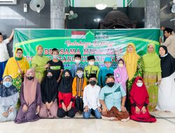 Tabarukkan Malam Asyuro Muslimat NU Ranting Desa Bangun Kecamatan Pungging Gelar Santunan Anak Yatim.