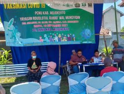 Vaksinasi PC LKNU dan Lesbumi MWCNU Bangsal Diserbu Warga
