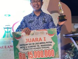 Ustadz Fathur Rahman, Ketua PC JQHNU Kab. Mojokerto Juarai MTQ Korpri Tingkat Nasional