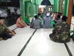 Persiapan Lailatul Ijtima’, MWC NU Bangsal Adakan Cangkruan