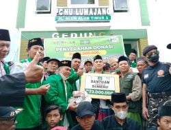 MWC NU Bangsal Salurkan Donasi Ke Lazisnu Lumajang