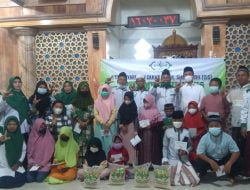 Awali Tahun Baru 2022, LAZISNU MWC NU Jetis Santuni Anak Yatim Desa Mojorejo