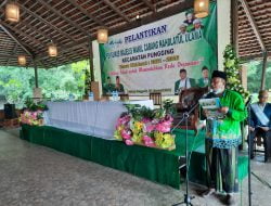 Pengurus MWCNU Kecamatan Pungging Dilantik di Ladang Anggrek