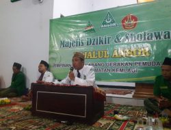 Hadiri Majelis Dzikir dan Sholawat Rijalul Ansor Kemlagi, Gus Barok Ajak Perkuat Aswaja