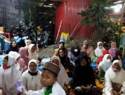 MWC NU Kemlagi Gelar Lailatul Ijtima’ Perdana, Jamaah Membludak Hingga Meluber ke Jalan