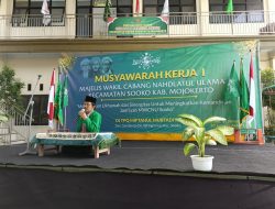 Hadiri Musyawarah Kerja MWCNU Sooko, KH. Abd. Adzim Kampanyekan Kemandirian Ekonomi