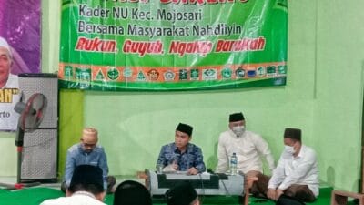 Ngaji Rutin Kader NU Mojosari, Gus Barra : Ini 5 Perkara yang Menjadi Obat dari Hati yang Keras