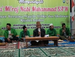 Peringati Isro’ Mi’roj Nabi Muhammad SAW, PR Rijalul Ansor Desa Japanan Gelar Majelis Dzikir dan Sholawat