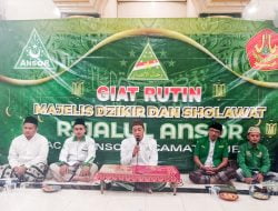 Bangkitkan Ghiroh Dalam Berjuang, PAC GP Ansor Jetis Gelar Majelis Dzikir dan Sholawat
