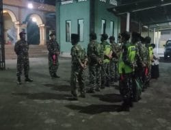 Jama’ah Membludak, Banser Trowulan Amankan Lailatul Ijtima’