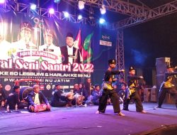 Pencak Dor Lesbumi Mojokerto Meriahkan Festival Seni Santri 2022