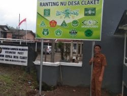 Tunjukkan Eksistensi, Ranting NU Claket Pasang Plakat NU 