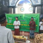 Kerja Sama dengan LAZISNU, Takmir Masjid Al Fattah Menunggal Bagikan Zakat Mal 
