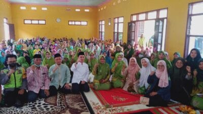 Tahlil Kubro dan Halal Bihalal Muslimat NU Dlanggu Sukses Digelar