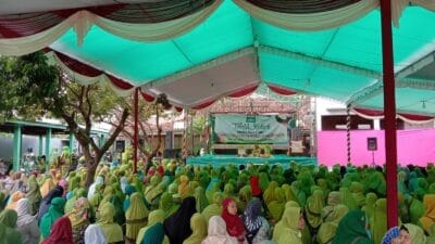 Kuatkan Ukhuwah Wathaniyah, PAC Muslimat NU Mojosari Istiqomah Gelar Tahlil Kubro