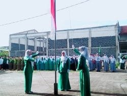 MWCNU Puri Gelar Apel Hari Santri Di Halaman Kantor NU