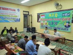 Diskusi Seru Mewarnai Pembukaan Musyawarah Fathul Qorib LBM NU Kecamatan Trowulan