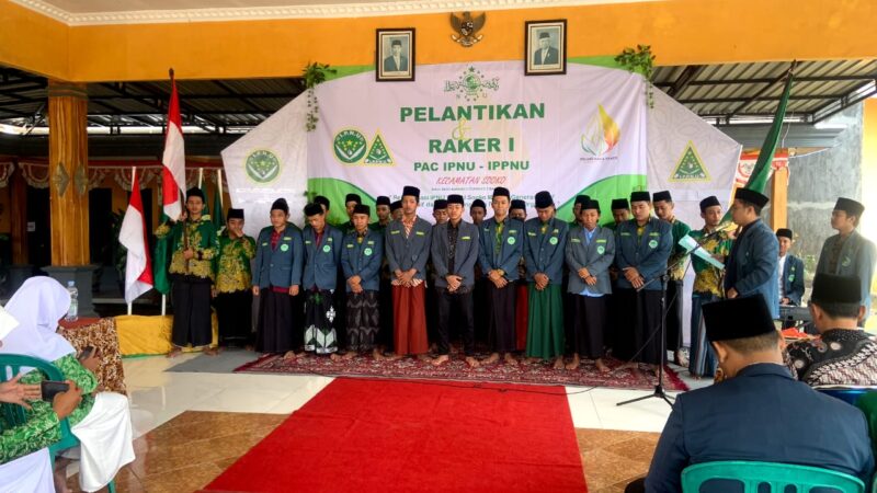 Resmi Dilantik Ipnu Ippnu Sooko Siapkan Kader Aktif Dan Progresif Nu