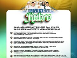 Maklumat Mujahadah Kubro, Tegaskan 8 Poin Santri, Ulama, dan Kyai NU Kabupaten Mojokerto!