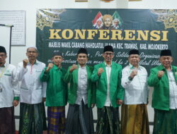 Sah, KH Huzaimi Muhsin – H Sukatno Pimpin MWCNU Trawas 2026-2031